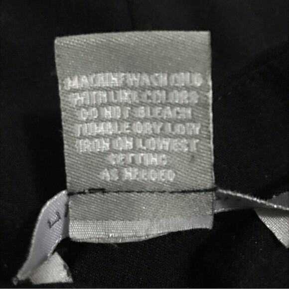 NY Collection Black Godet Skirt  size 6 - Picture 5 of 6